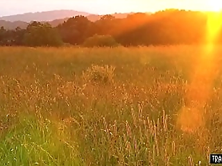 glamorous busty blonde shemale fucked her assistant