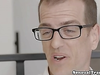 gorgeous tranny anally screwing male