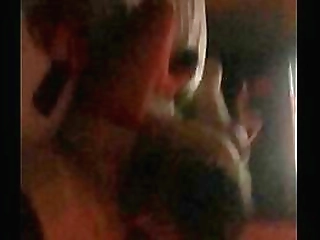 sultry shemale surayne strips and strokes her dick