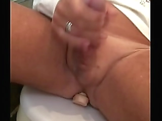 brunette ts emmy sucks dick after playing with her ass