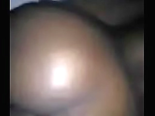hot busty ebony ts masturbating for the camera man
