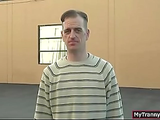 tgirl gets her ass screwed by trash guys dick