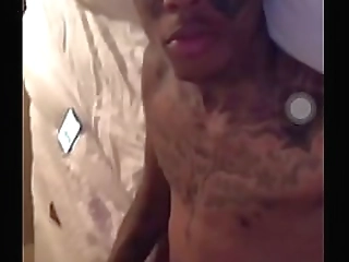 seductive blonde shemale flaunts her stunning feet in sleek black nylons