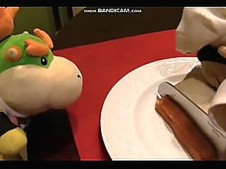 black shemale kai stuffs her tight ass with her huge dildo