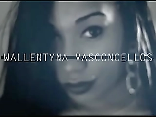 latin tranny aline monteiro ass drilling herself and wanking her dick