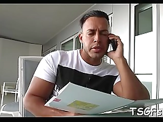 tranny lady gives a crazy ride getting asshole destroyed