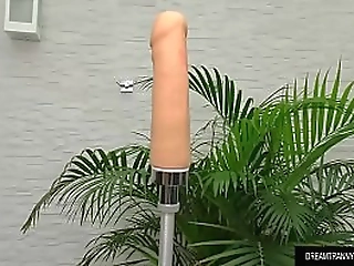 transsexual slut bella atrix fills her tight ass with a big dildo