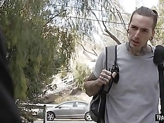 classy blonde shemale wife with big tits anal fucked