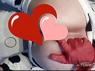 british tgirl jordan shows off her painted nails and shecock