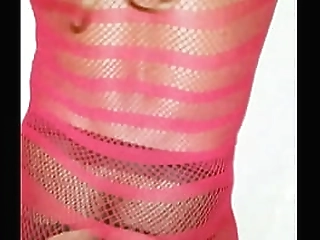 ladyboy in fishnets twerks dat ass wit no panties on