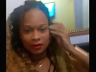 sabrina strokes her cock alone