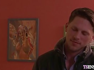 angry latina shemale got anal smashed after a quarrel