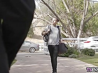 rich blonde wife shemale anal fucked by a strong guy