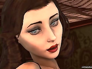 elizabeth c. on elizabeth'_s cock (bioshock)