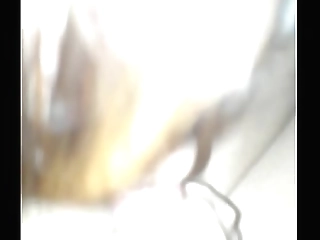 asian shemale wanking it off and cumming on the table