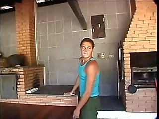 hung spanish shemale fucks a dude outdoors