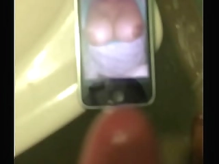 small tits brunette michelly ferrari jacking off her big stick