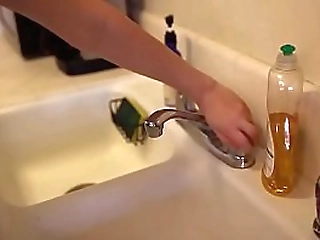 shemale transexual sucks big uncut black dick and cums on it