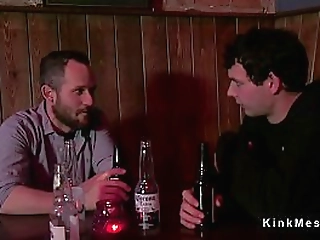 busty tranny anal punishes husband in bar