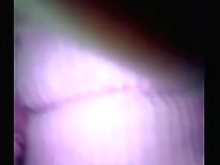 tanned ladyboy in tight grey skirt strips and rubs her