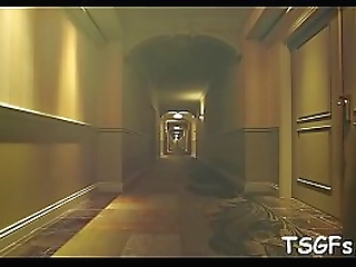 cute tranny sweetheart enjoys deep and wild butt pounding