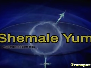 busty trap pleasing herself solo outdoors