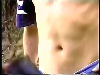 slender ladyboy gets nailed by a manly dude outdoors