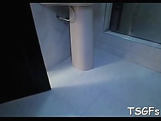 shlong addicted shemale gives mouth and butt for hardcore fuck