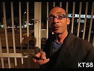 experienced transsexual rides hard dick with all her skills