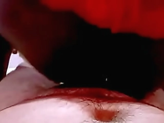 ebony shemale gets deep anal fuck from a black guy on the bed