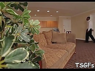 bang-up tranny honey gives her partner some nice sucking