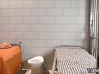 latina busty prisoner shemale got a hard anal lesson