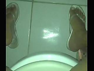 dark skinned brazilian shemale masturbates solo