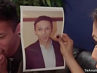 new roommate pays rent to tranny