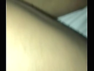 brunette crossdresser jacking off on the armchair