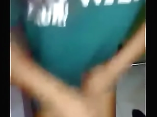 hot teen shemale cums wildly without any hands!