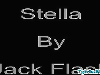 nubian ts queen enjoys wanking her black cock