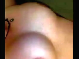 sexy shemale with higheels, leather boots playing soft and licking cock